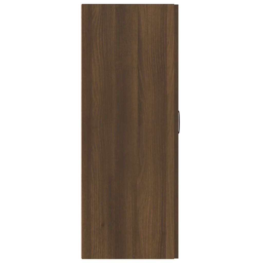 Mobile Pensile Rovere Marrone 69,5x34x90cm in Legno Multistrato - homemem39