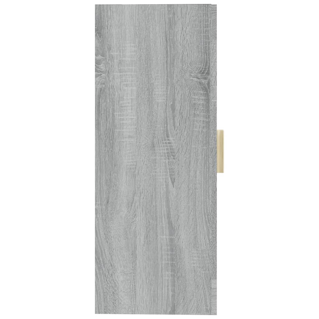 Armadietto Pensile a Parete Grigio Sonoma 69,5x34x90 cm - homemem39