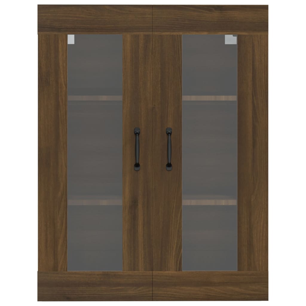 Armadietto Pensile a Parete Rovere Marrone 69,5x34x90 cm - homemem39