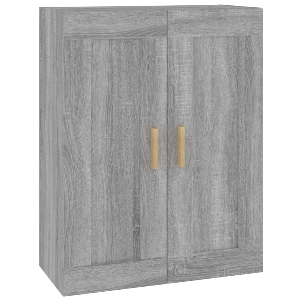 Mobile a Parete Grigio Sonoma 69,5x32,5x90 cm Legno Multistrato - homemem39