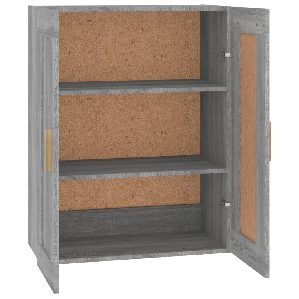 Mobile a Parete Grigio Sonoma 69,5x32,5x90 cm Legno Multistrato - homemem39