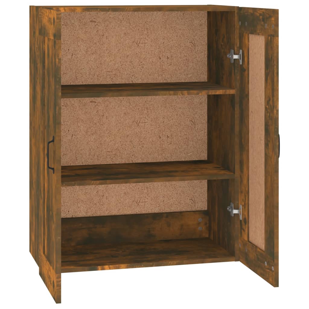 Armadietto Pensile a Parete Rovere Fumo 69,5x32,5x90 cm - homemem39