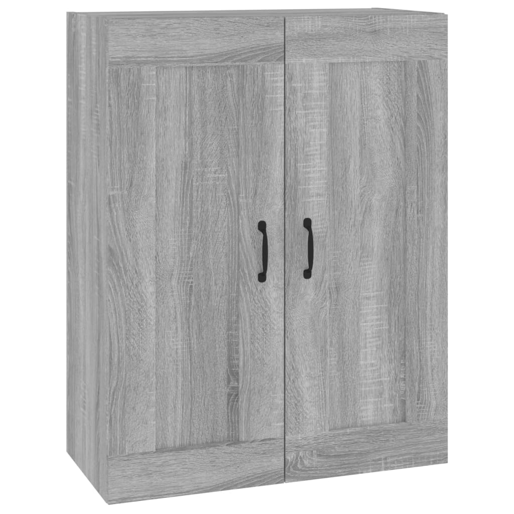 Armadietto Pensile a Parete Grigio Sonoma 69,5x32,5x90 cm - homemem39