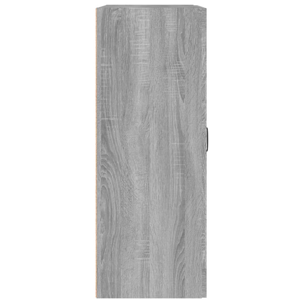 Armadietto Pensile a Parete Grigio Sonoma 69,5x32,5x90 cm - homemem39