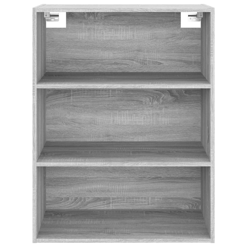 Armadietto Pensile a Parete Grigio Sonoma 69,5x32,5x90 cm - homemem39