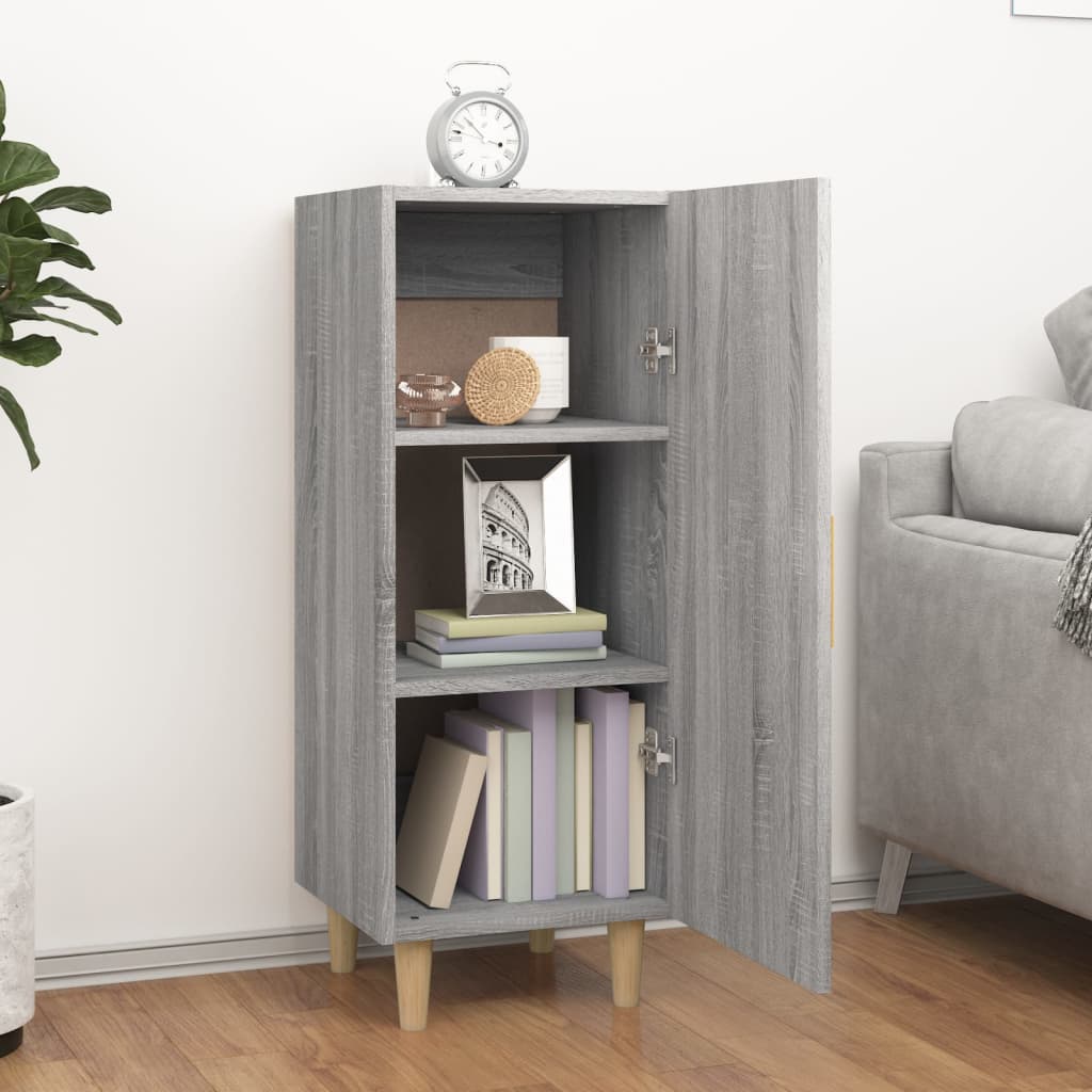 Credenza Grigio Sonoma 34,5x34x90 cm in Legno Multistrato - homemem39