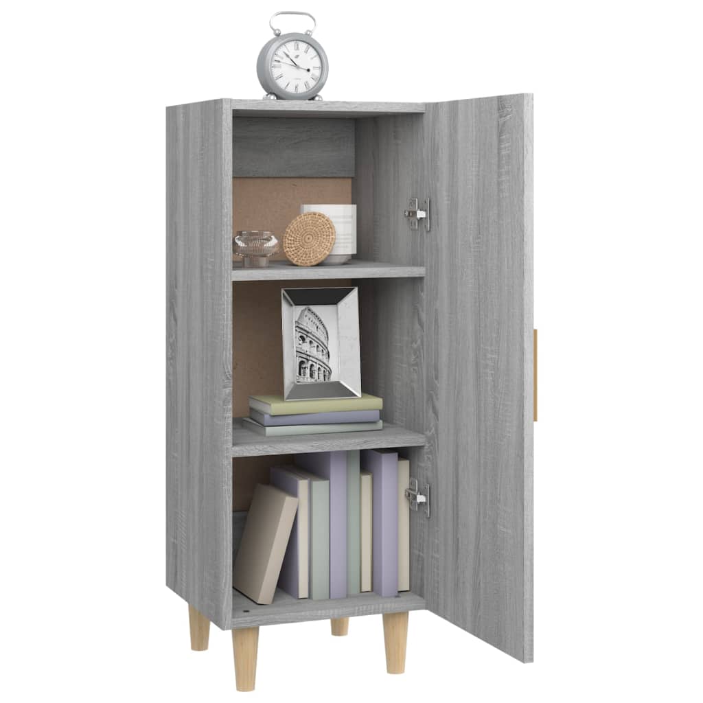 Credenza Grigio Sonoma 34,5x34x90 cm in Legno Multistrato - homemem39