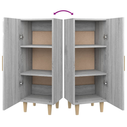 Credenza Grigio Sonoma 34,5x34x90 cm in Legno Multistrato - homemem39