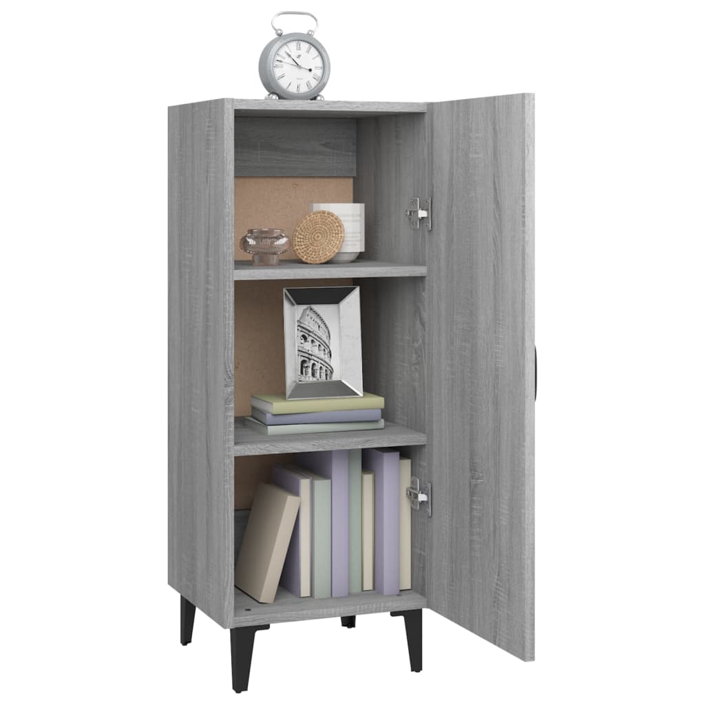 Credenza Grigio Sonoma 34,5x34x90 cm in Legno Multistrato - homemem39