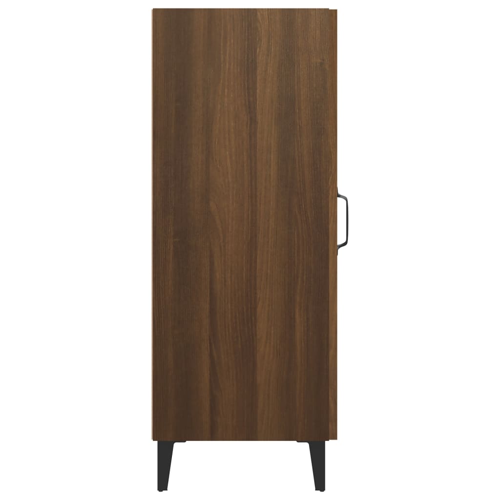 Credenza Rovere Marrone 34,5x34x90 cm in Legno Multistrato - homemem39