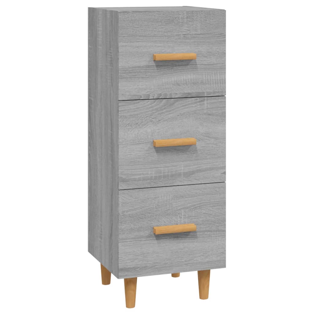 Credenza Grigio Sonoma 34,5x34x90 cm in Legno Multistrato - homemem39