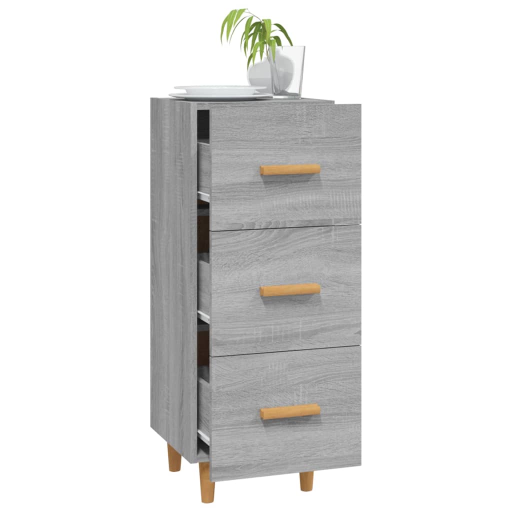 Credenza Grigio Sonoma 34,5x34x90 cm in Legno Multistrato - homemem39