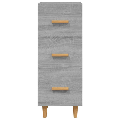 Credenza Grigio Sonoma 34,5x34x90 cm in Legno Multistrato - homemem39