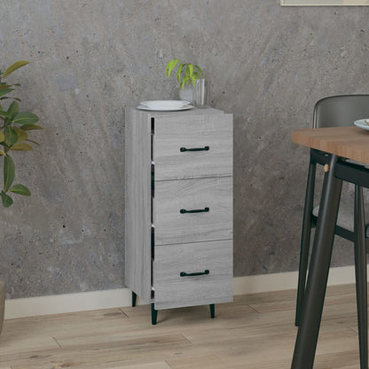 Credenza Grigio Sonoma 34,5x34x90 cm in Legno Multistrato - homemem39