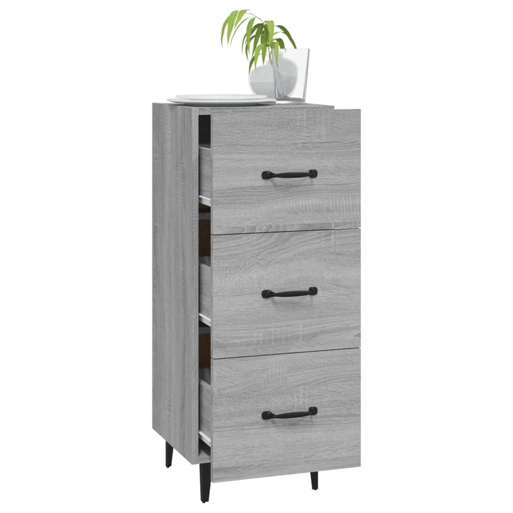 Credenza Grigio Sonoma 34,5x34x90 cm in Legno Multistrato - homemem39