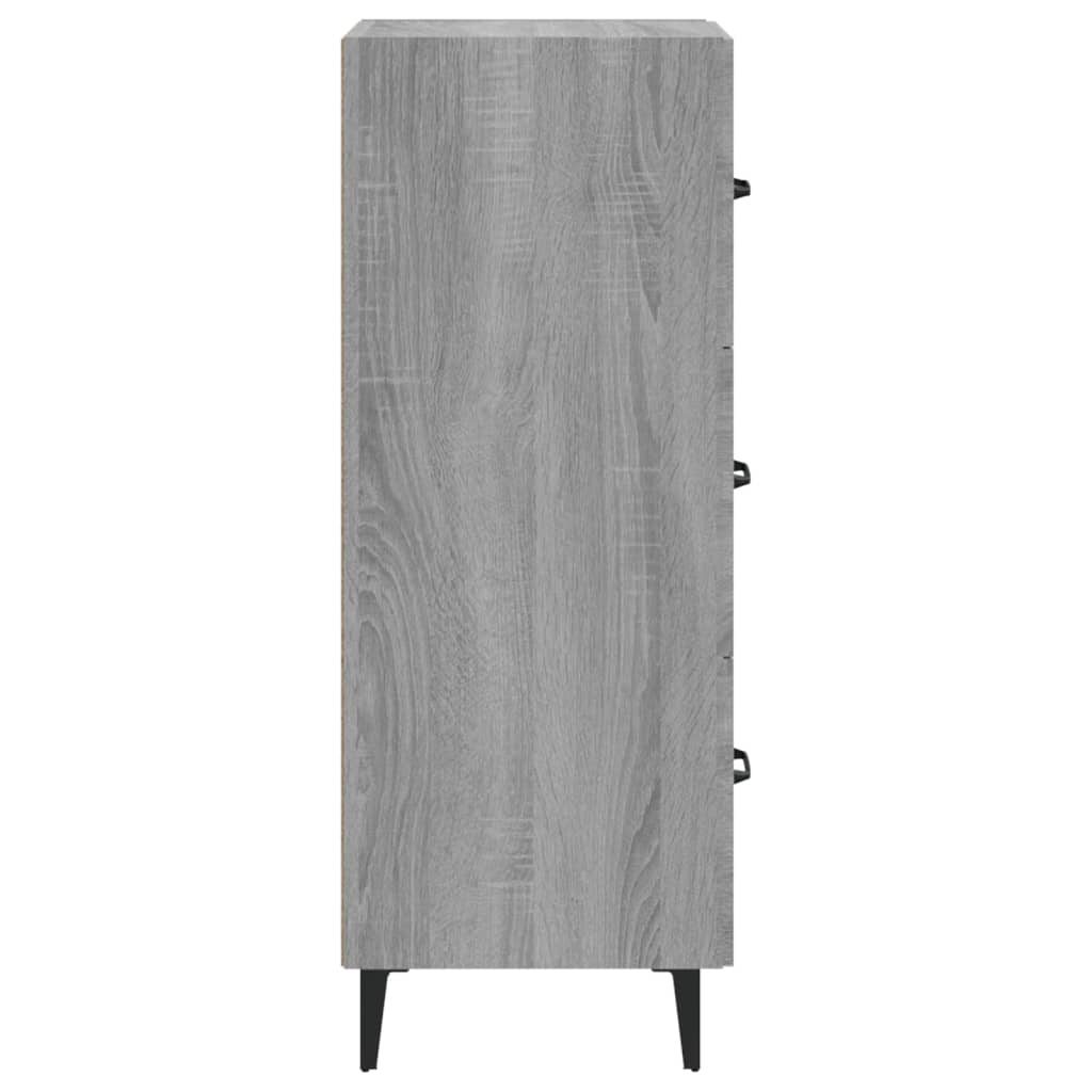 Credenza Grigio Sonoma 34,5x34x90 cm in Legno Multistrato - homemem39