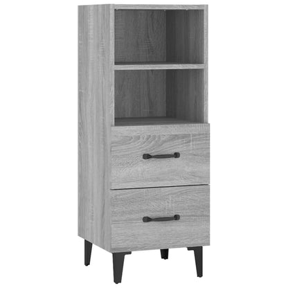 Credenza Grigio Sonoma 34,5x34x90 cm in Legno Multistrato - homemem39