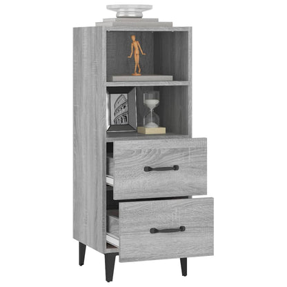 Credenza Grigio Sonoma 34,5x34x90 cm in Legno Multistrato - homemem39