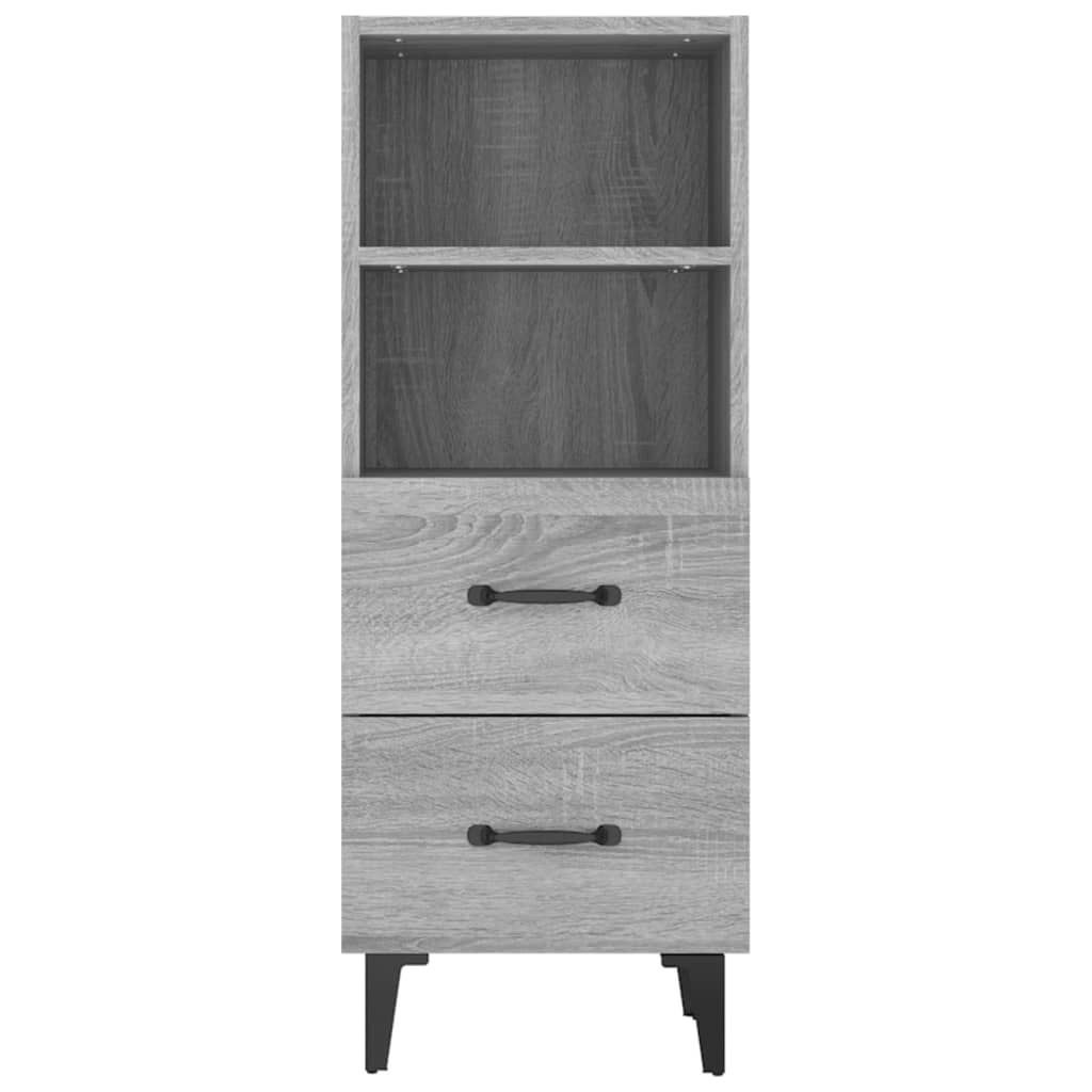 Credenza Grigio Sonoma 34,5x34x90 cm in Legno Multistrato - homemem39