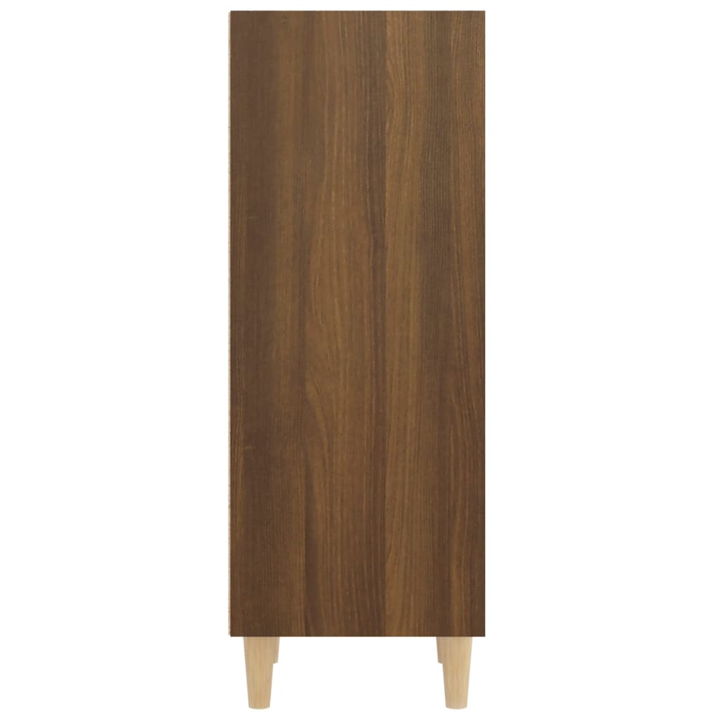 Credenza Rovere Marrone 34,5x32,5x90 cm in Legno Multistrato - homemem39