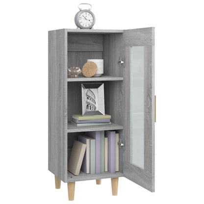 Credenza Grigio Sonoma 34,5x34x90 cm in Legno Multistrato - homemem39