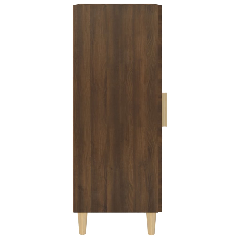 Credenza Rovere Marrone 34,5x34x90 cm in Legno Multistrato - homemem39