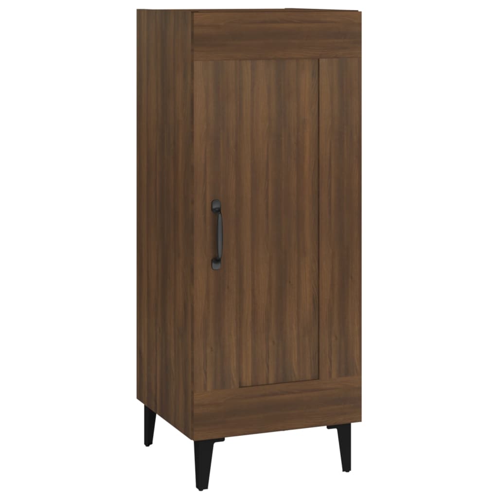 Credenza Rovere Marrone 34,5x34x90 cm in Legno Multistrato - homemem39