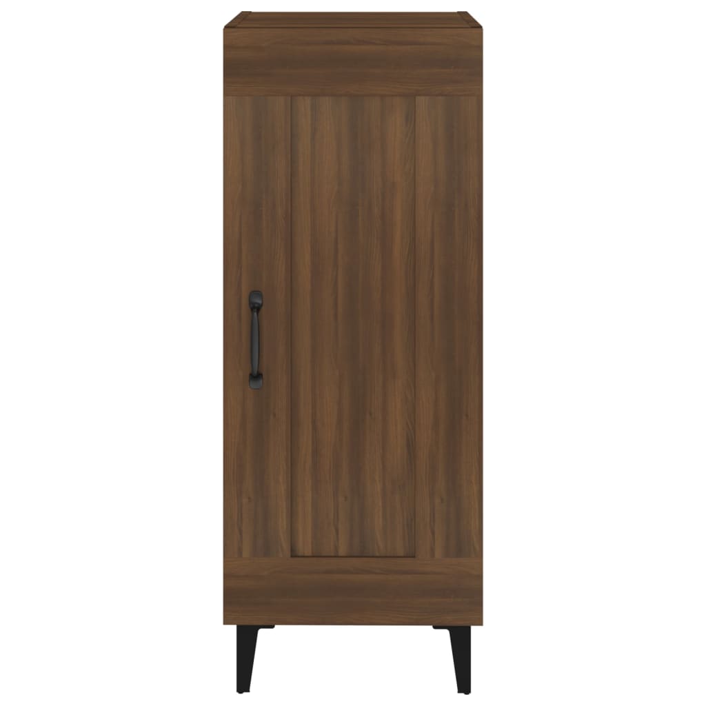 Credenza Rovere Marrone 34,5x34x90 cm in Legno Multistrato - homemem39