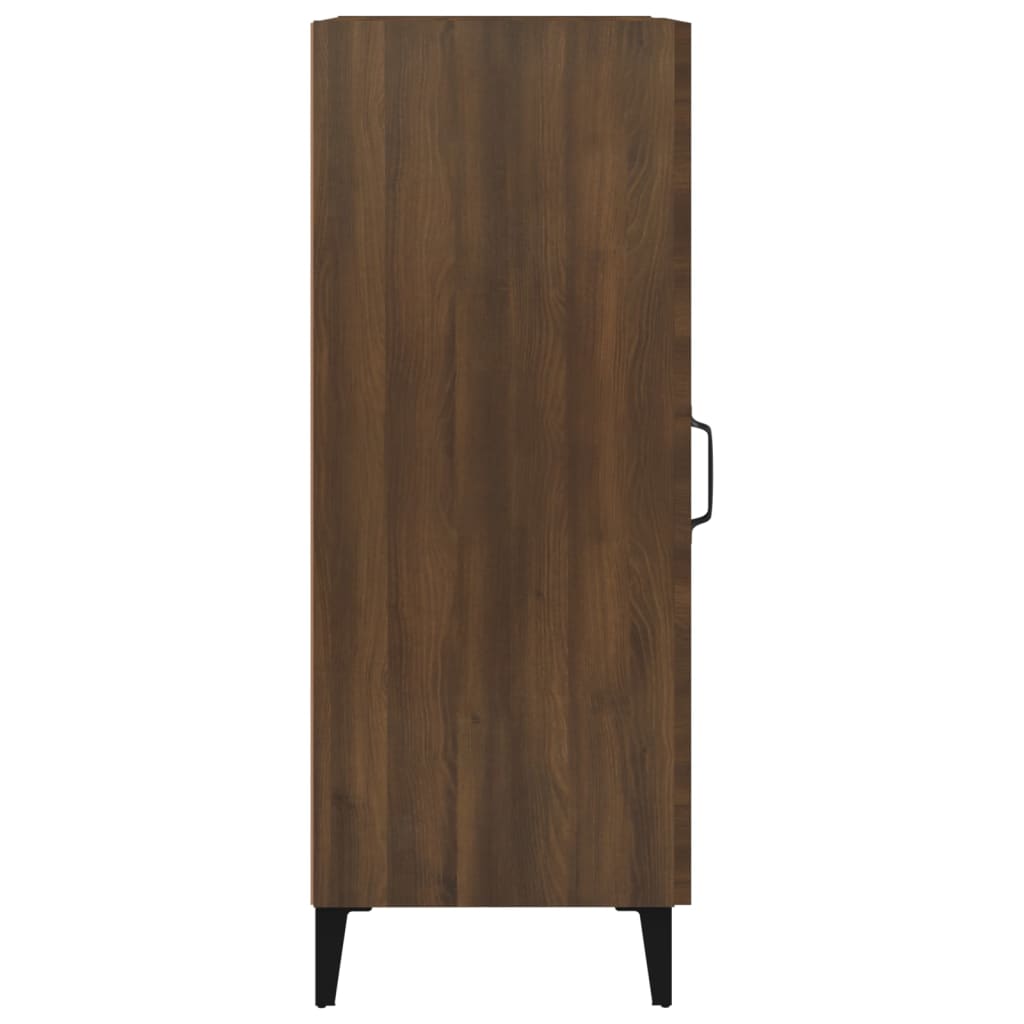 Credenza Rovere Marrone 34,5x34x90 cm in Legno Multistrato - homemem39