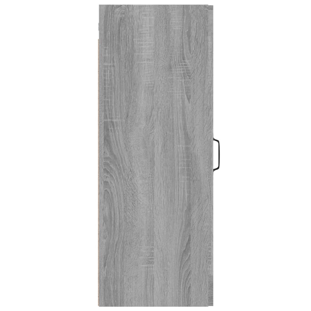 Armadietto Pensile a Parete Grigio Sonoma 34,5x34x90 cm - homemem39