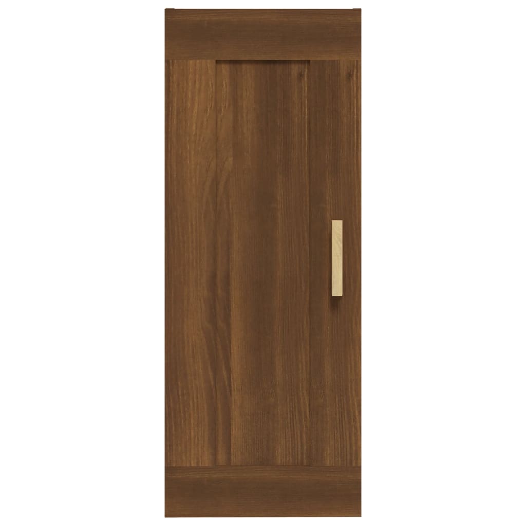 Mobile Pensile Rovere Marrone 35x34x90 cm in Legno Multistrato - homemem39