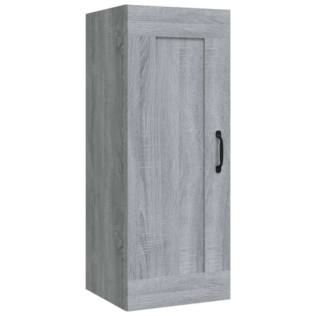 Mobile Pensile Grigio Sonoma 35x34x90 cm in Legno Multistrato - homemem39