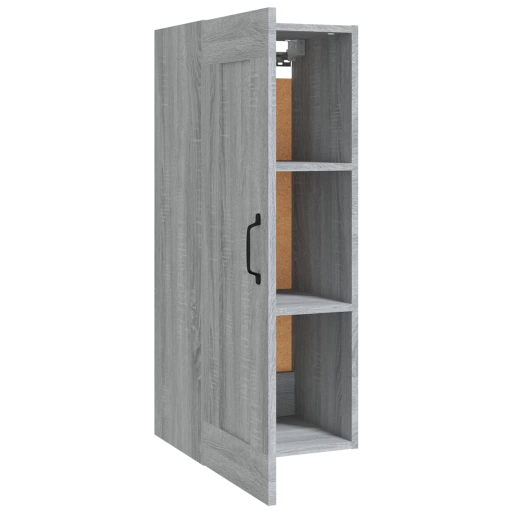 Mobile Pensile Grigio Sonoma 35x34x90 cm in Legno Multistrato - homemem39