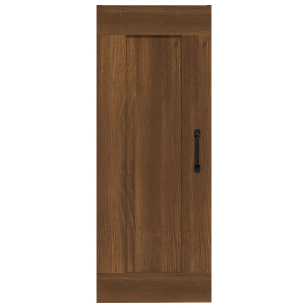 Mobile Pensile Rovere Marrone 35x34x90 cm in Legno Multistrato - homemem39