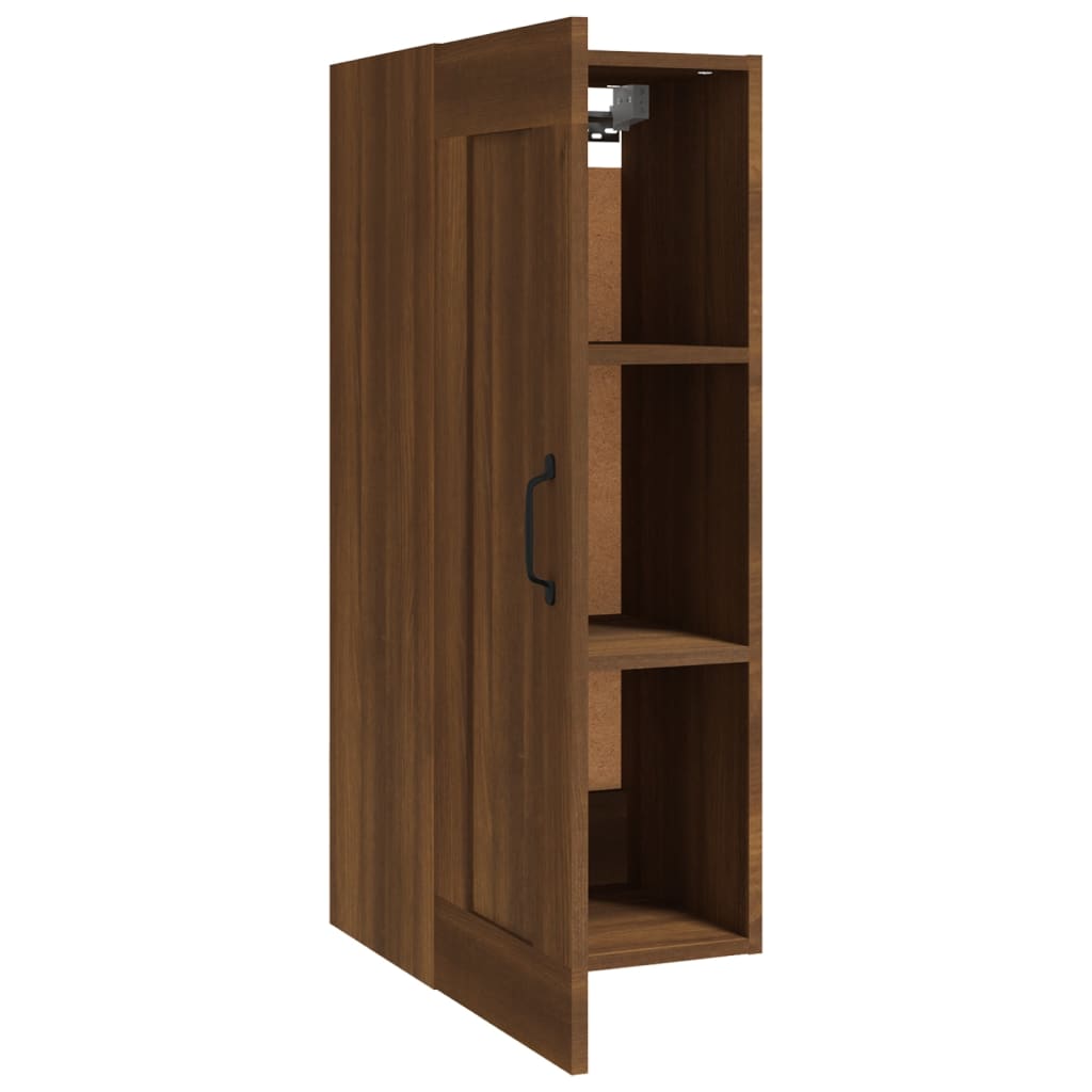 Mobile Pensile Rovere Marrone 35x34x90 cm in Legno Multistrato - homemem39