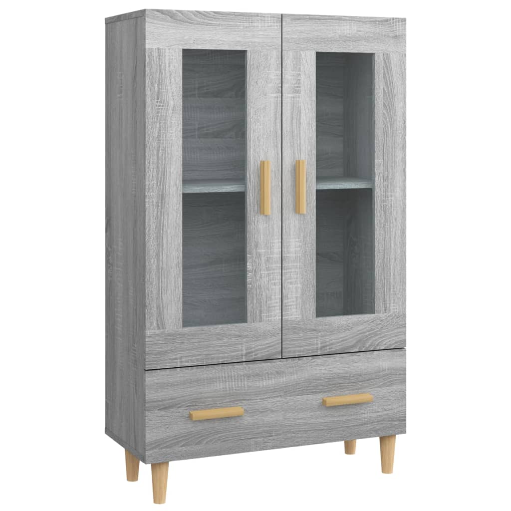 Credenza Grigio Sonoma 70x31x115 cm in Legno Multistrato - homemem39