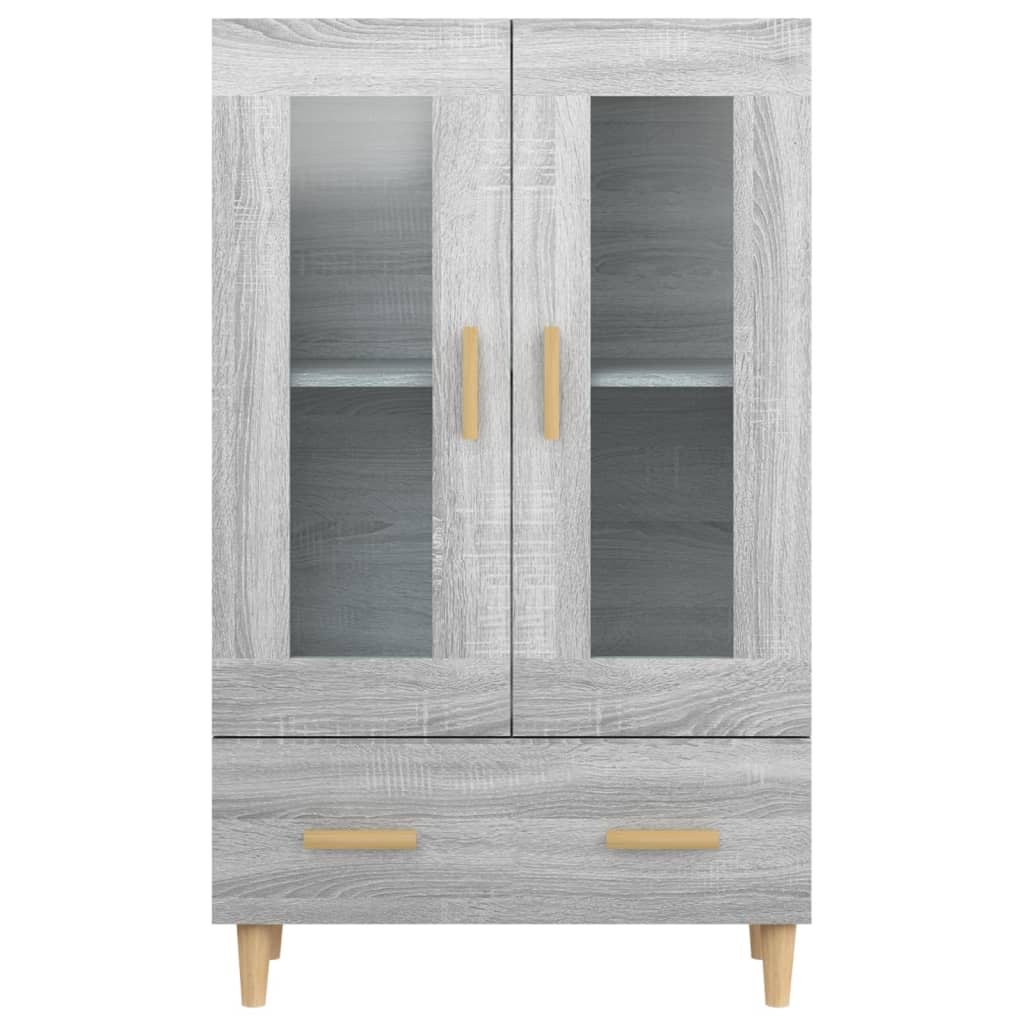 Credenza Grigio Sonoma 70x31x115 cm in Legno Multistrato - homemem39