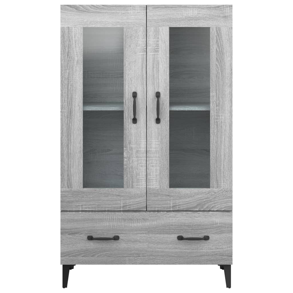 Credenza Grigio Sonoma 70x31x115 cm in Legno Multistrato - homemem39