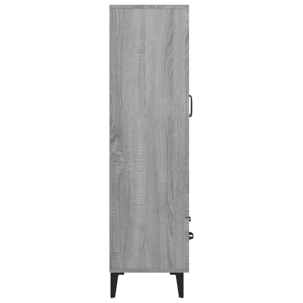 Credenza Grigio Sonoma 70x31x115 cm in Legno Multistrato - homemem39