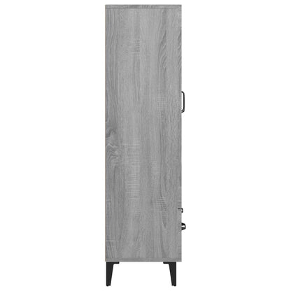 Credenza Grigio Sonoma 70x31x115 cm in Legno Multistrato - homemem39