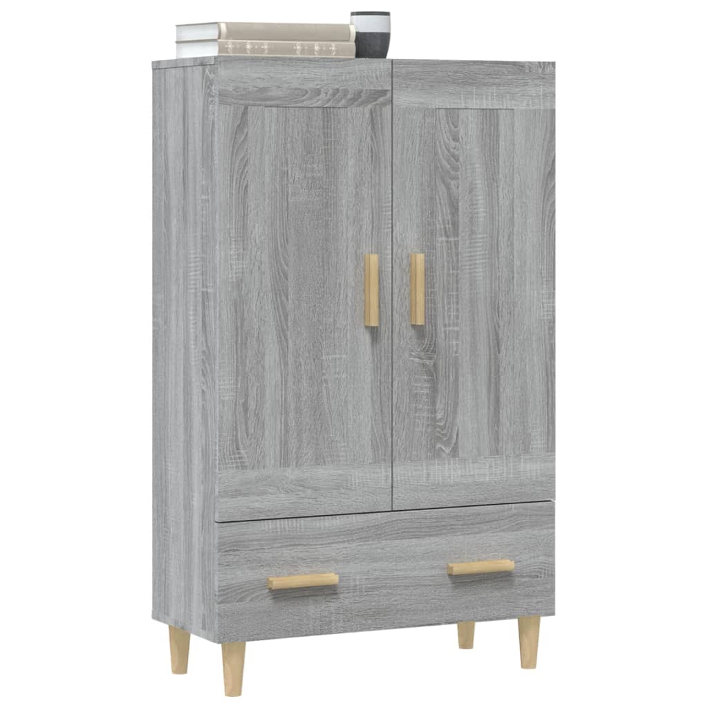 Credenza Grigio Sonoma 70x31x115 cm in Legno Multistrato - homemem39