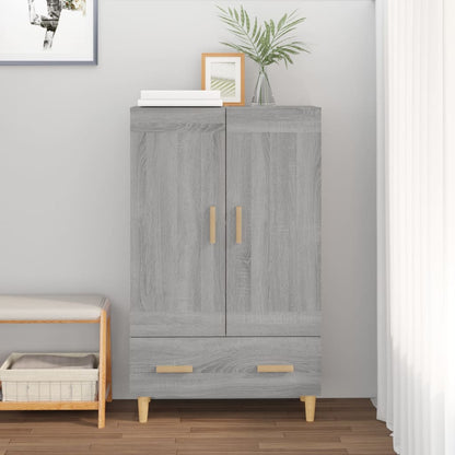 Credenza Grigio Sonoma 70x31x115 cm in Legno Multistrato - homemem39