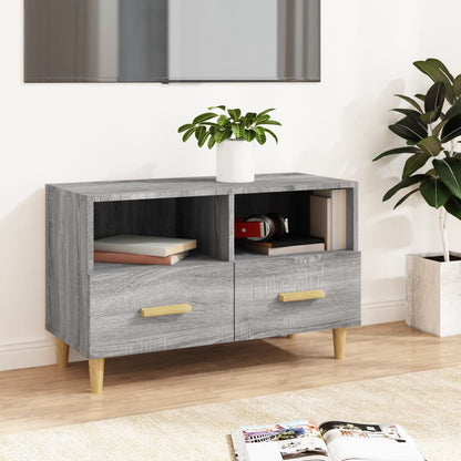 Mobile Porta TV Grigio Sonoma 80x36x50 cm in Legno Multistrato - homemem39