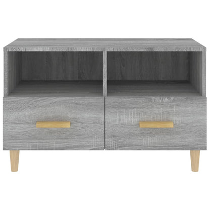 Mobile Porta TV Grigio Sonoma 80x36x50 cm in Legno Multistrato - homemem39