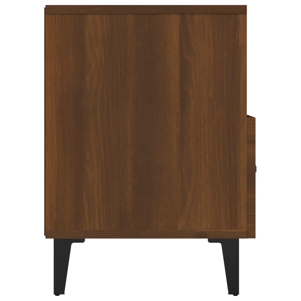 Mobile Porta TV Rovere Marrone 80x36x50 cm in Legno Multistrato - homemem39