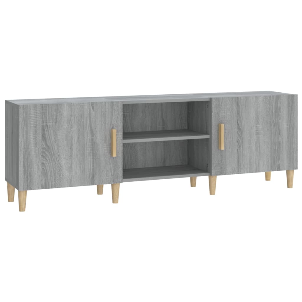 Mobile Porta TV Grigio Sonoma 150x30x50 cm in Legno Multistrato - homemem39