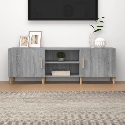 Mobile Porta TV Grigio Sonoma 150x30x50 cm in Legno Multistrato - homemem39