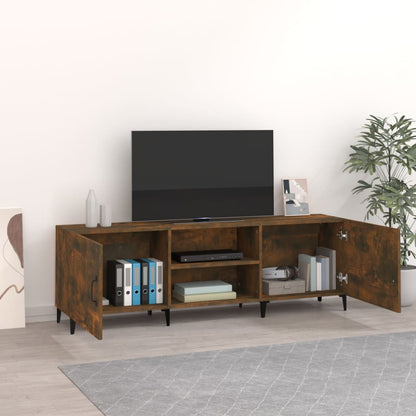 Mobile Porta TV Rovere Fumo 150x30x50 cm in Legno Multistrato - homemem39