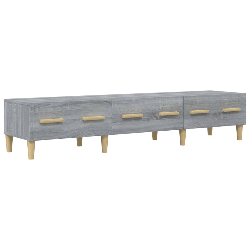 Mobile TV Grigio Sonoma 150x34,5x30 cm in Legno Multistrato - homemem39