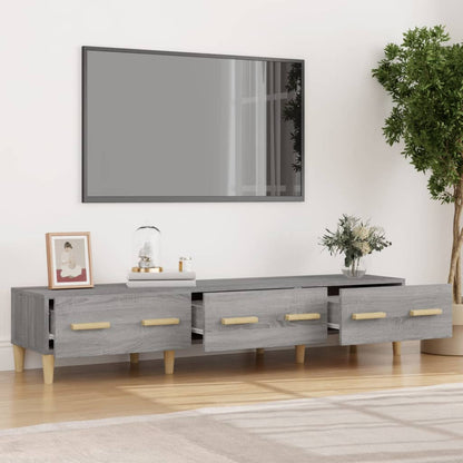 Mobile TV Grigio Sonoma 150x34,5x30 cm in Legno Multistrato - homemem39